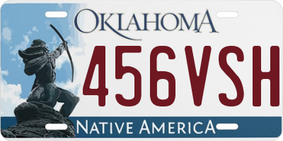 OK license plate 456VSH
