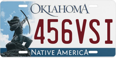 OK license plate 456VSI
