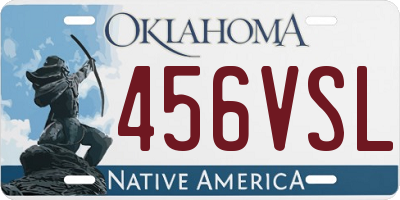 OK license plate 456VSL