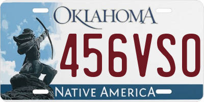 OK license plate 456VSO