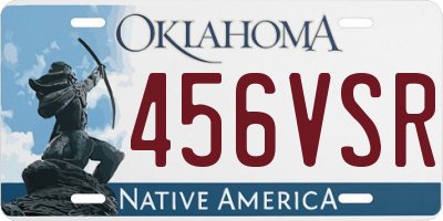 OK license plate 456VSR