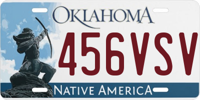 OK license plate 456VSV