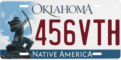 OK license plate 456VTH