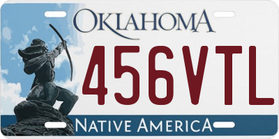 OK license plate 456VTL