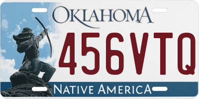OK license plate 456VTQ