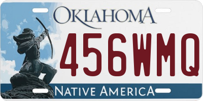 OK license plate 456WMQ
