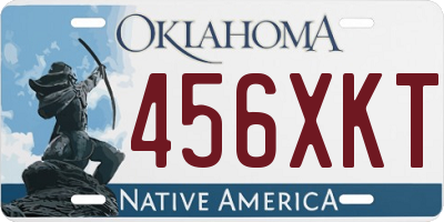 OK license plate 456XKT