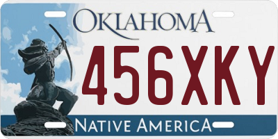 OK license plate 456XKY