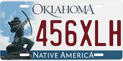OK license plate 456XLH