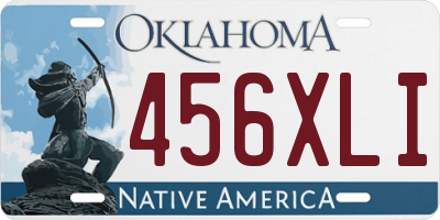 OK license plate 456XLI