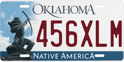 OK license plate 456XLM