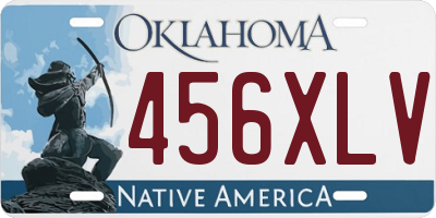 OK license plate 456XLV