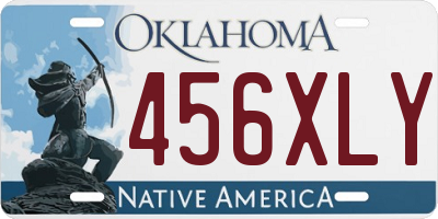 OK license plate 456XLY