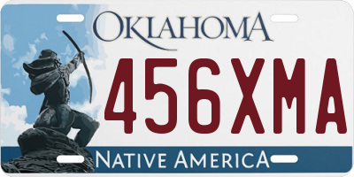 OK license plate 456XMA