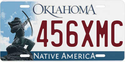 OK license plate 456XMC