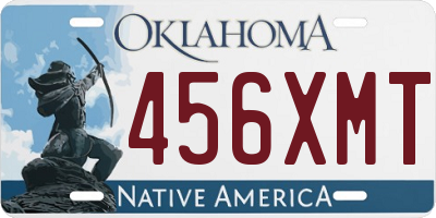 OK license plate 456XMT
