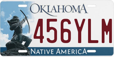 OK license plate 456YLM