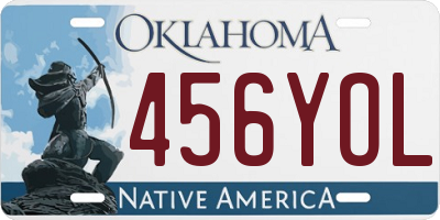 OK license plate 456YOL