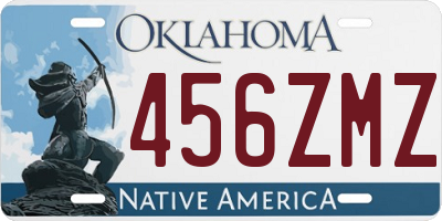 OK license plate 456ZMZ