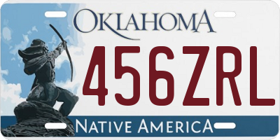 OK license plate 456ZRL