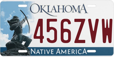 OK license plate 456ZVW
