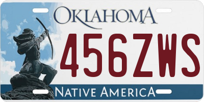 OK license plate 456ZWS