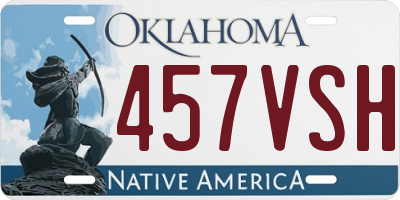 OK license plate 457VSH