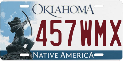 OK license plate 457WMX
