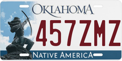 OK license plate 457ZMZ