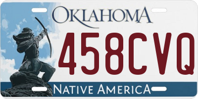 OK license plate 458CVQ
