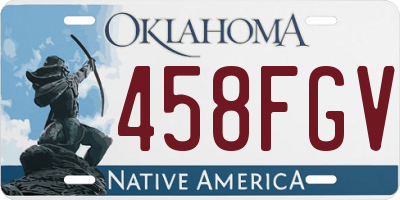 OK license plate 458FGV