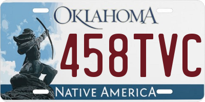 OK license plate 458TVC