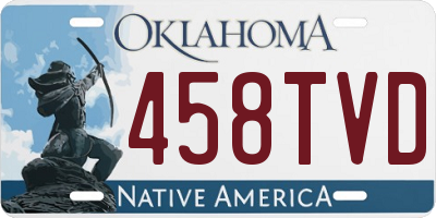 OK license plate 458TVD
