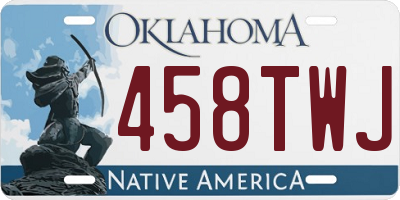 OK license plate 458TWJ