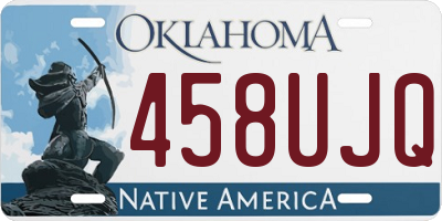 OK license plate 458UJQ