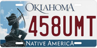OK license plate 458UMT