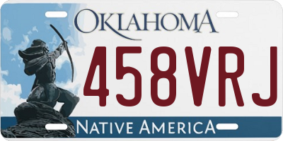 OK license plate 458VRJ
