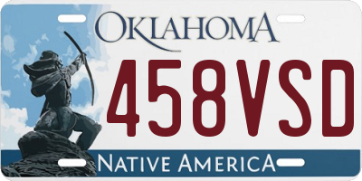 OK license plate 458VSD