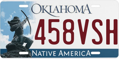 OK license plate 458VSH