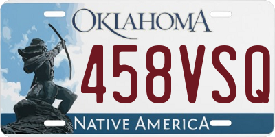 OK license plate 458VSQ