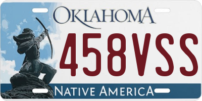 OK license plate 458VSS