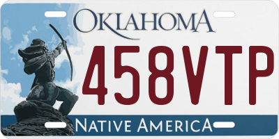 OK license plate 458VTP