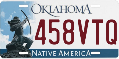 OK license plate 458VTQ