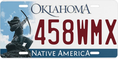 OK license plate 458WMX