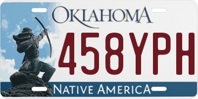 OK license plate 458YPH