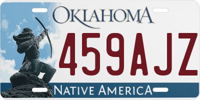 OK license plate 459AJZ