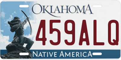 OK license plate 459ALQ