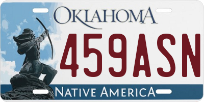 OK license plate 459ASN