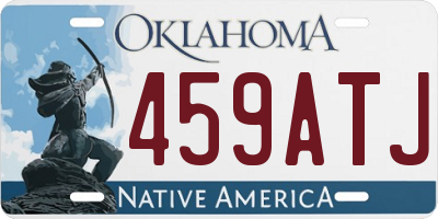 OK license plate 459ATJ
