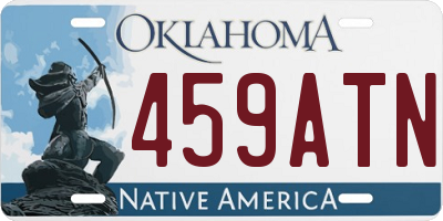 OK license plate 459ATN